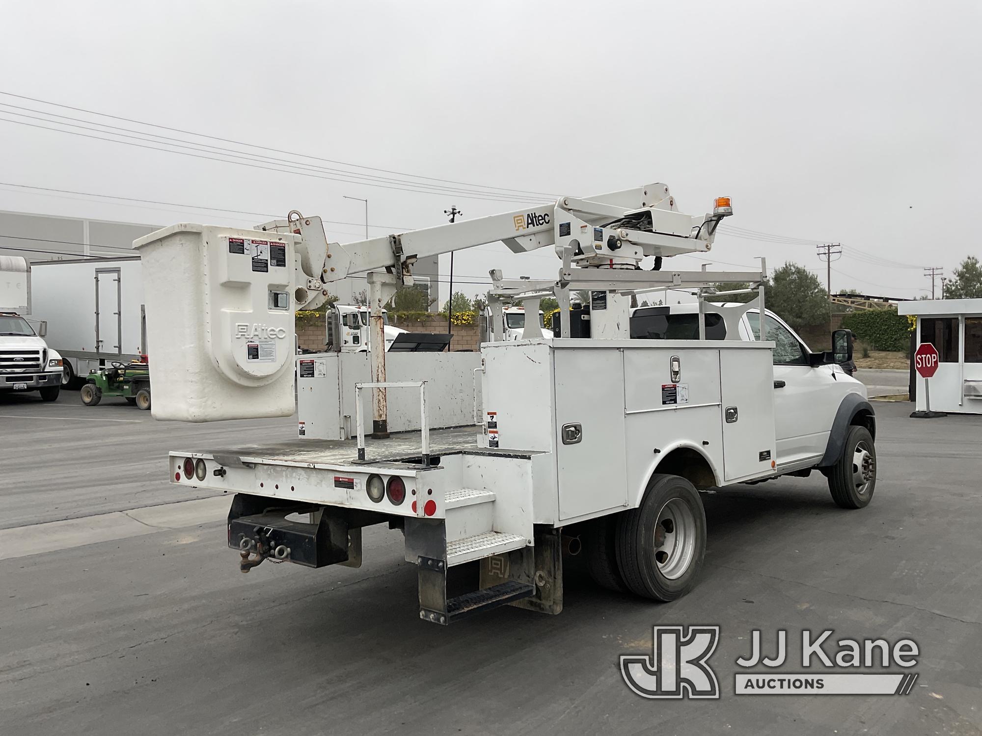 (Jurupa Valley, CA) Altec AT235, , 2016 RAM 4500 Utility Truck Runs & Moves, Upper Operates