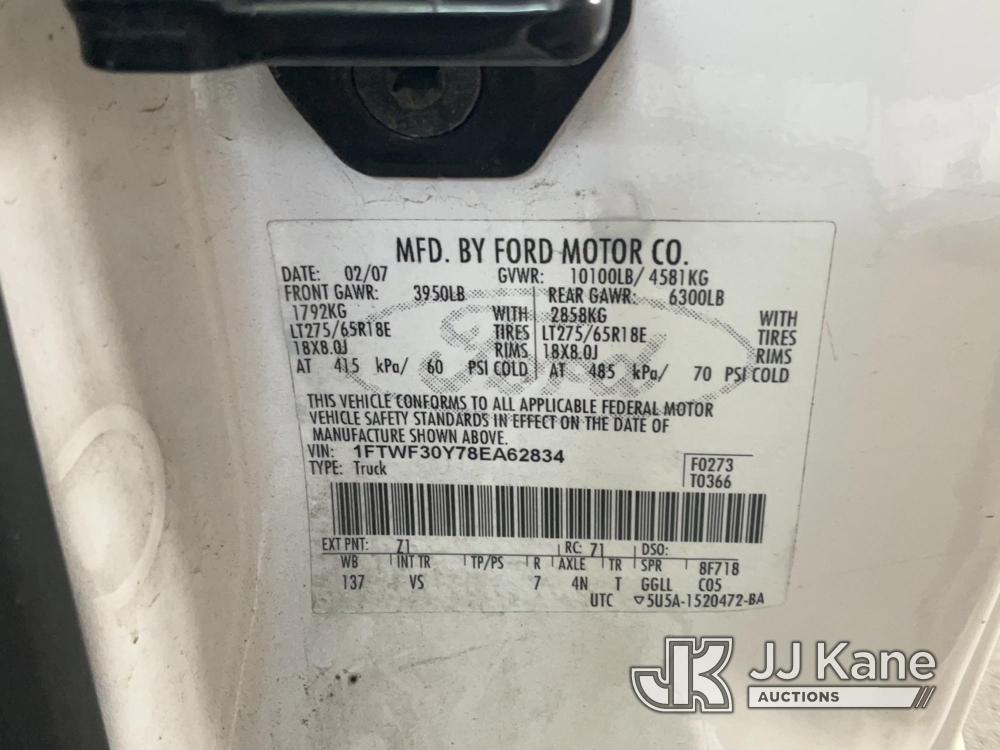 (Jurupa Valley, CA) 2008 Ford F-350 SD Regular Cab Pickup 2-DR Runs & Moves