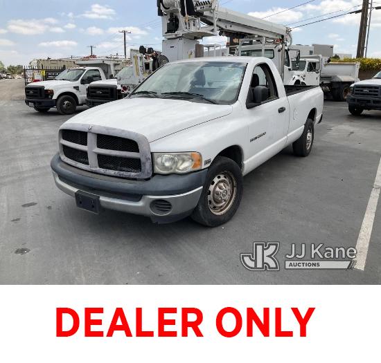 (Jurupa Valley, CA) 2005 RAM 2500 Pickup Truck Not Running, Bad Batteries