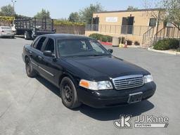 (Jurupa Valley, CA) 2010 Ford Crown Victoria Police Interceptor 4-Door Sedan Runs & Moves, Missing S