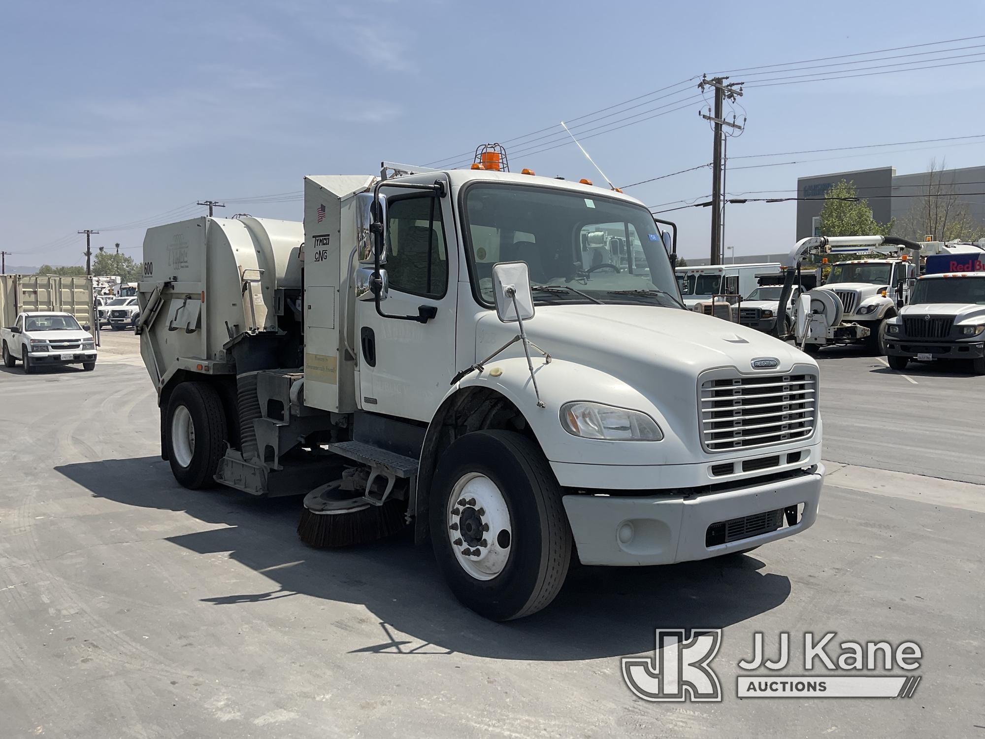 (Jurupa Valley, CA) 2011 Freightliner M2 106 Street Sweeper Runs & Moves, Engine Runs Rough With Whi