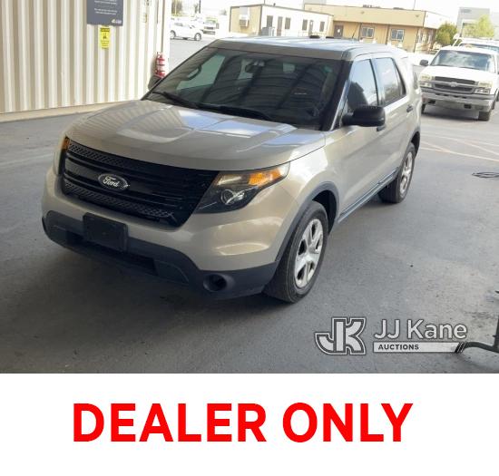 (Jurupa Valley, CA) 2015 Ford Explorer AWD Police Interceptor Sport Utility Vehicle Runs & Moves, Op