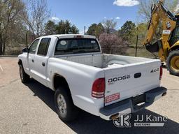 (Castle Rock, CO) 2002 Dodge Dakota 4x4 Crew-Cab Pickup Truck Runs & Moves