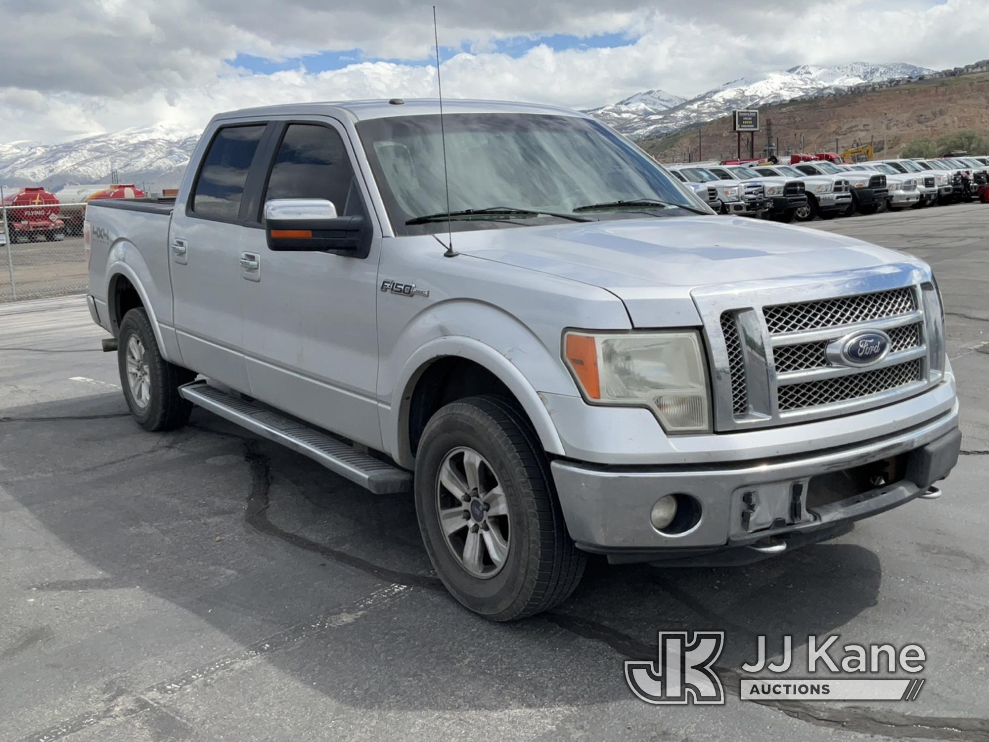 (Salt Lake City, UT) 2011 Ford F150 4x4 Crew-Cab Pickup Truck Runs & Moves) (Airbag Light On