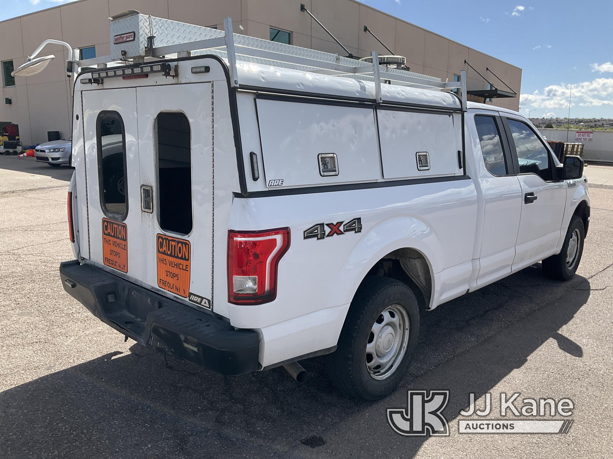 (Castle Rock, CO) 2015 Ford F150 4x4 Extended-Cab Pickup Truck Runs & Moves) (Minor Body Damage