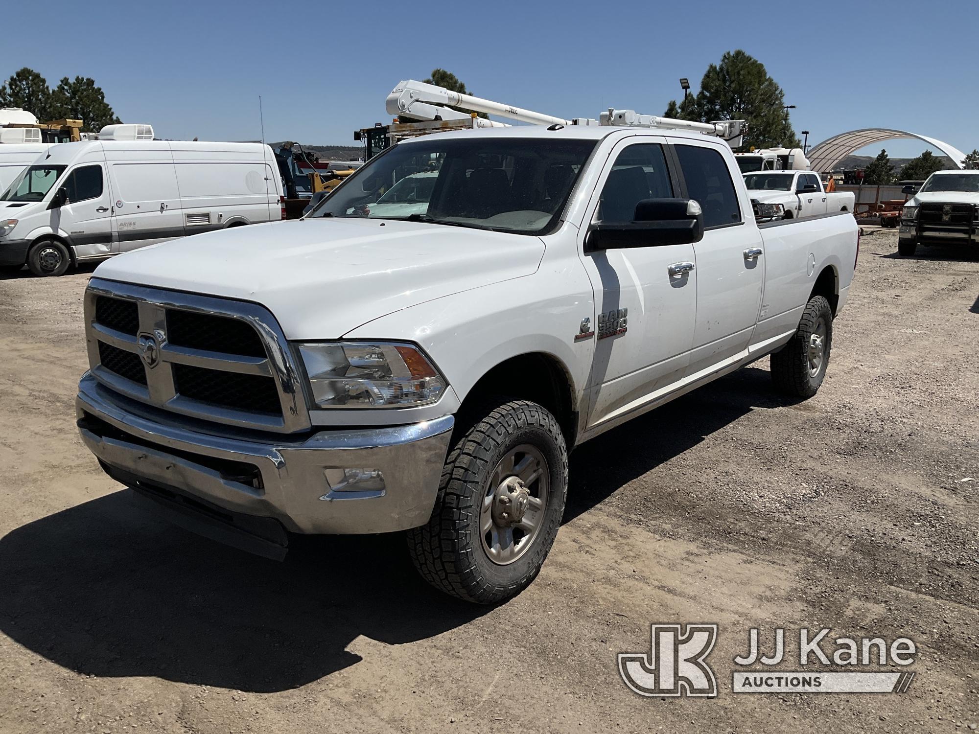 (Castle Rock, CO) 2017 RAM 3500 4x4 Crew-Cab Pickup Truck Runs & Moves) (Check Engine Light On, Tail