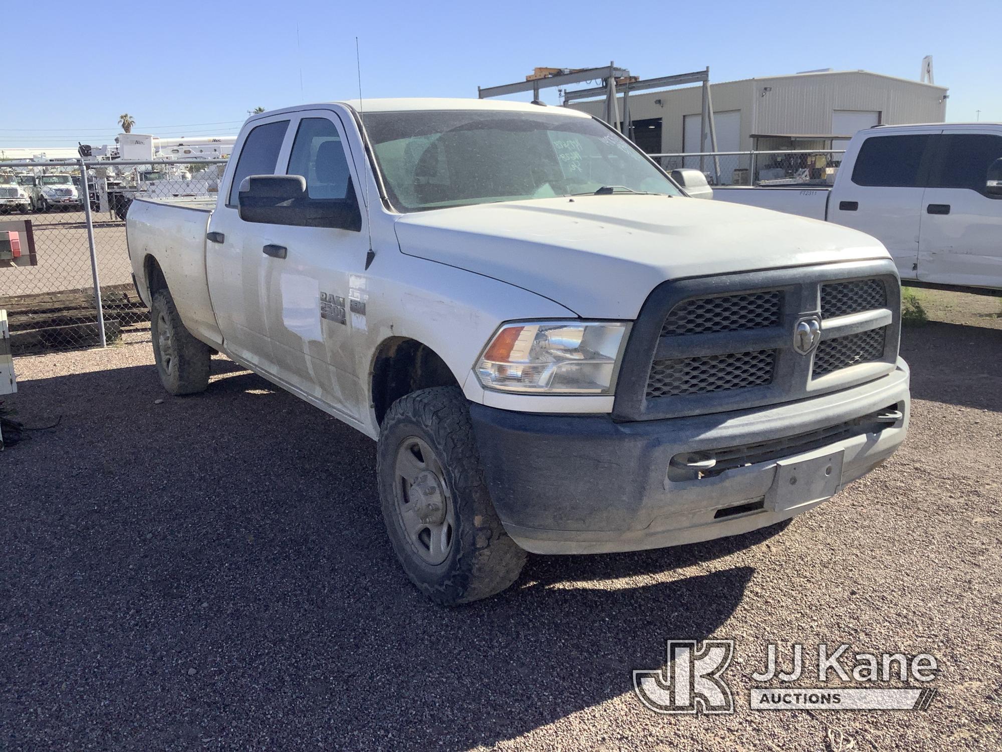 (Phoenix, AZ) 2018 RAM 2500 4x4 Crew-Cab Pickup Truck Not Running, Conditions Unknown, Cranks, Check