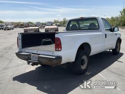 (Salt Lake City, UT) 2001 Ford F250 Pickup Truck Runs & Moves) (No Tailgate, Airbag Light On