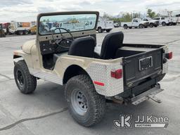 (Salt Lake City, UT) 1975 Jeep CJ 4X4 Sport Utility Vehicle Runs & Moves) (No Brakes!!