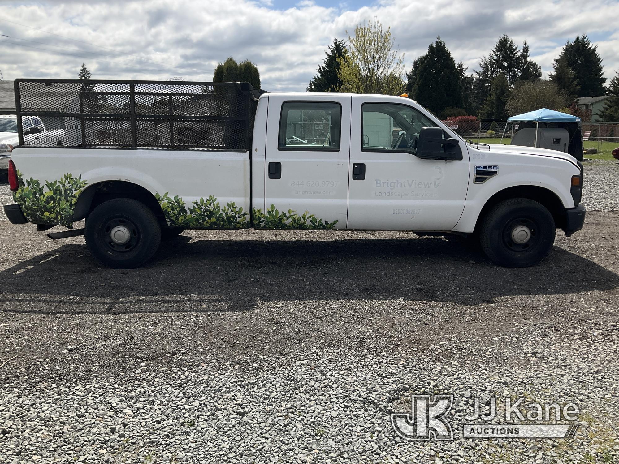 (Tacoma, WA) 2010 Ford F350 Crew-Cab Pickup Truck Not Running, Condition Unknown) (Battery Is Missin