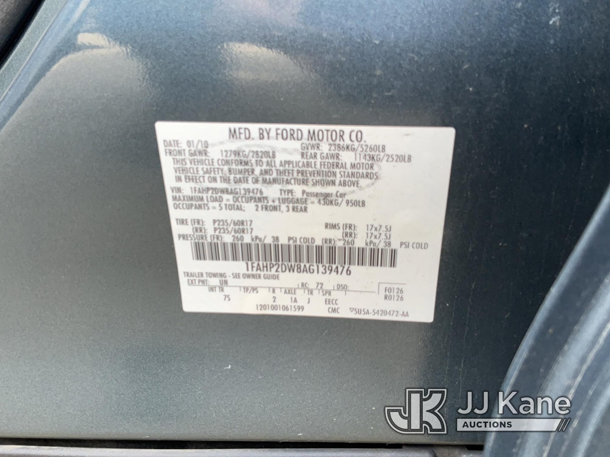 (Eureka, CA) 2010 Ford Taurus SE 4-Door Sedan Runs & Moves