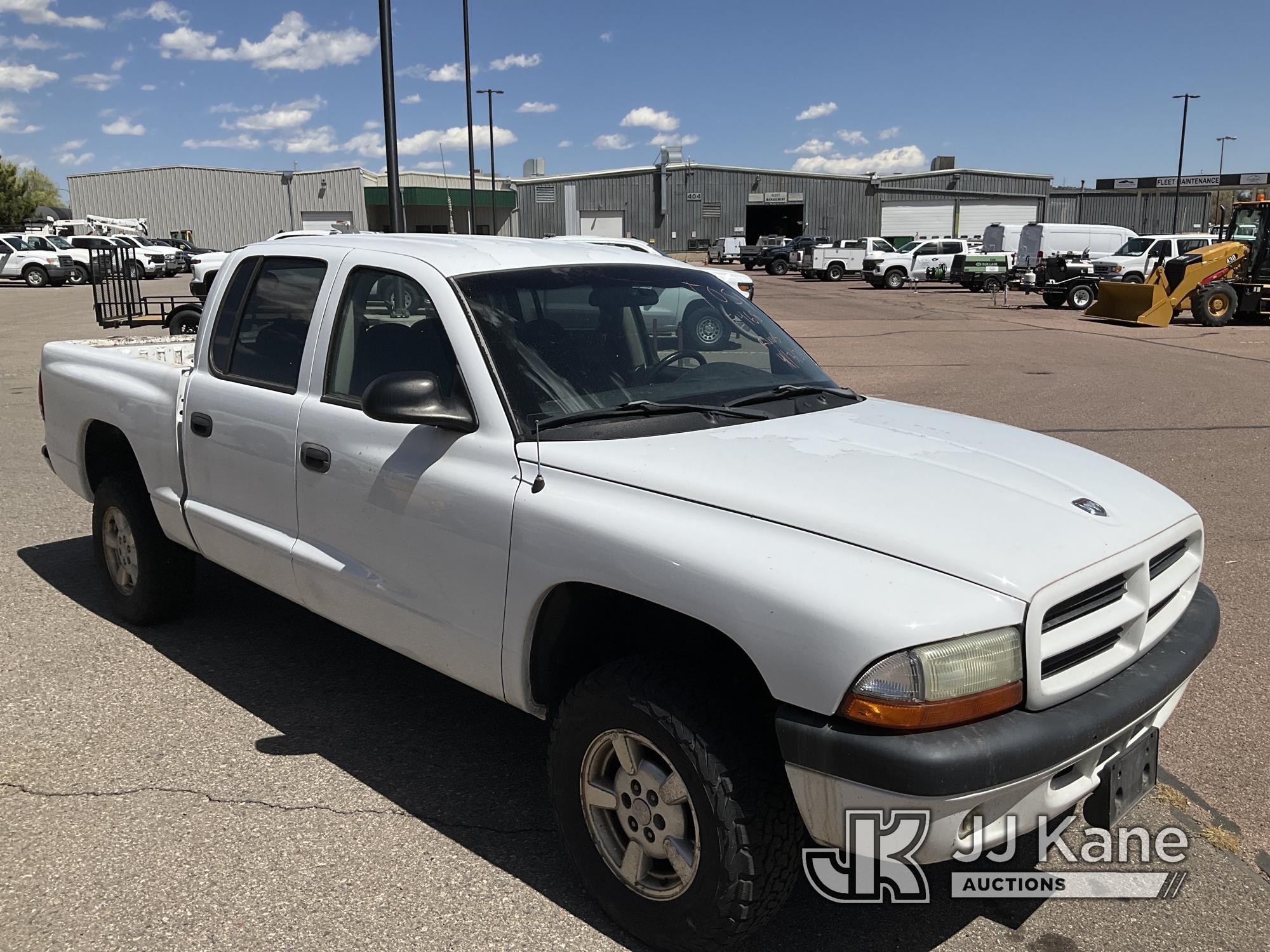 (Castle Rock, CO) 2002 Dodge Dakota 4x4 Crew-Cab Pickup Truck Runs & Moves