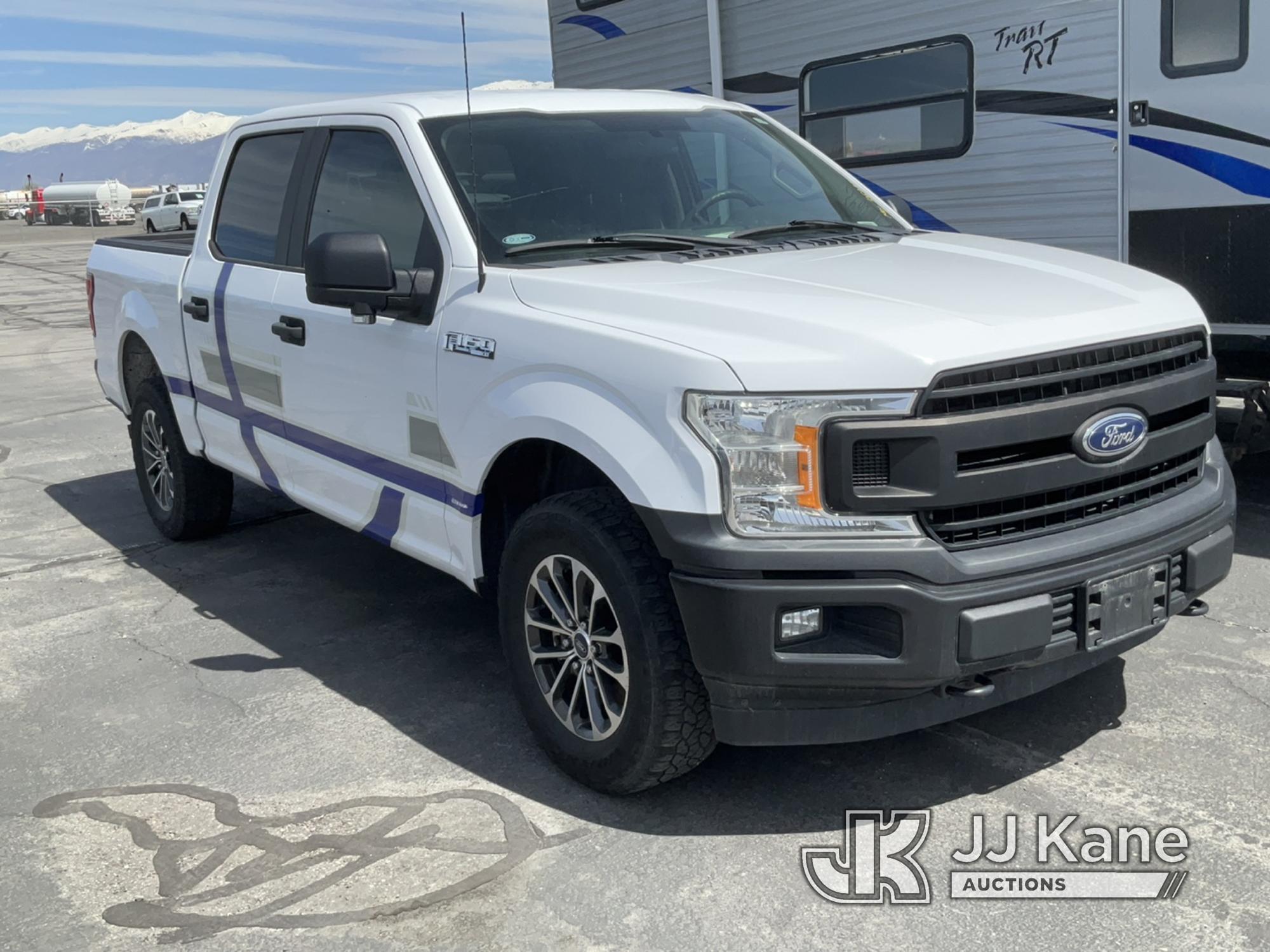 (Salt Lake City, UT) 2018 Ford F150 4x4 Crew-Cab Pickup Truck Not Running, Bad Motor