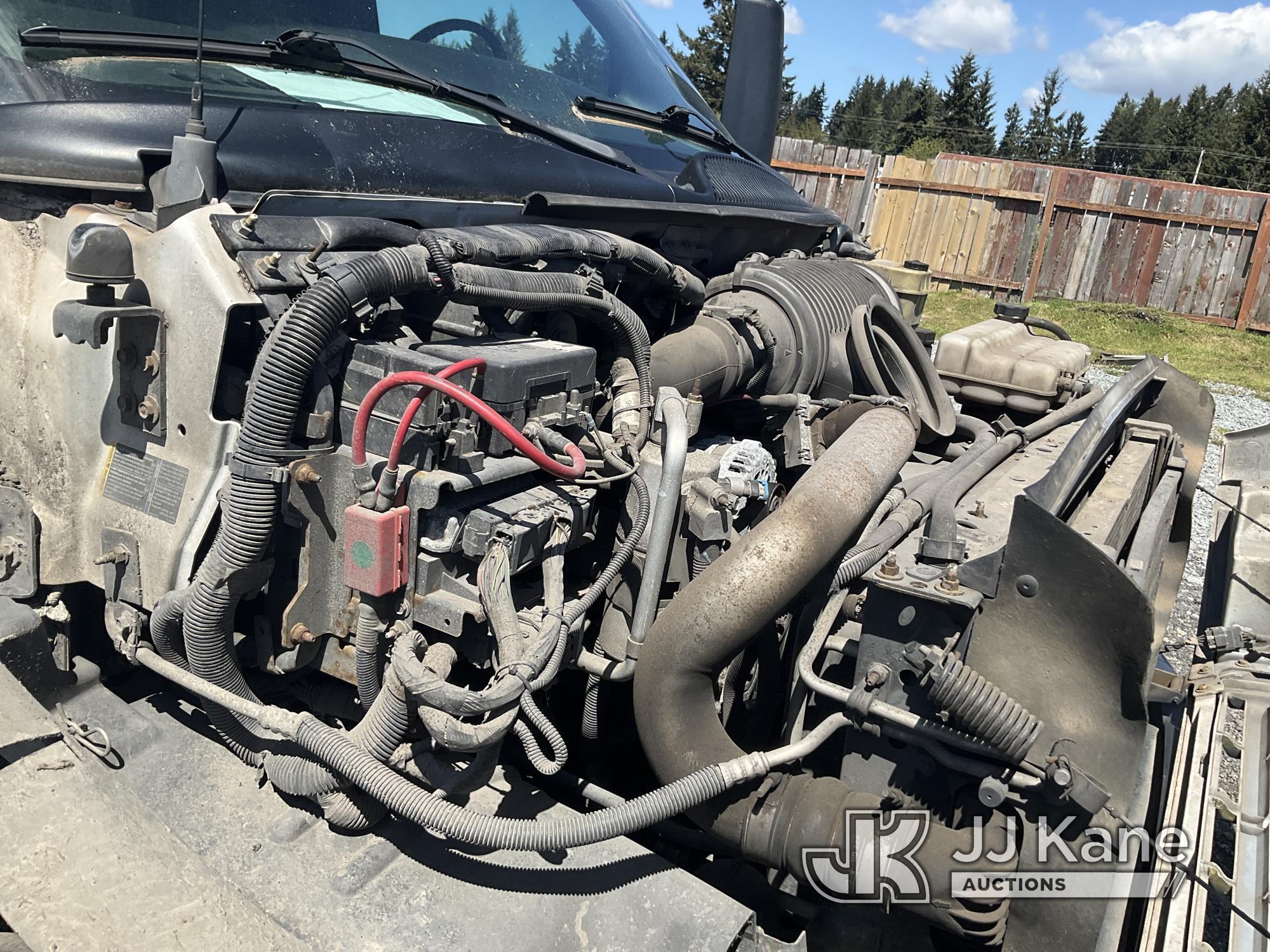 (Tacoma, WA) 2007 GMC C4500 Dump Debris Truck Runs & Moves) (Dump Controls Damaged, Condition Unknow