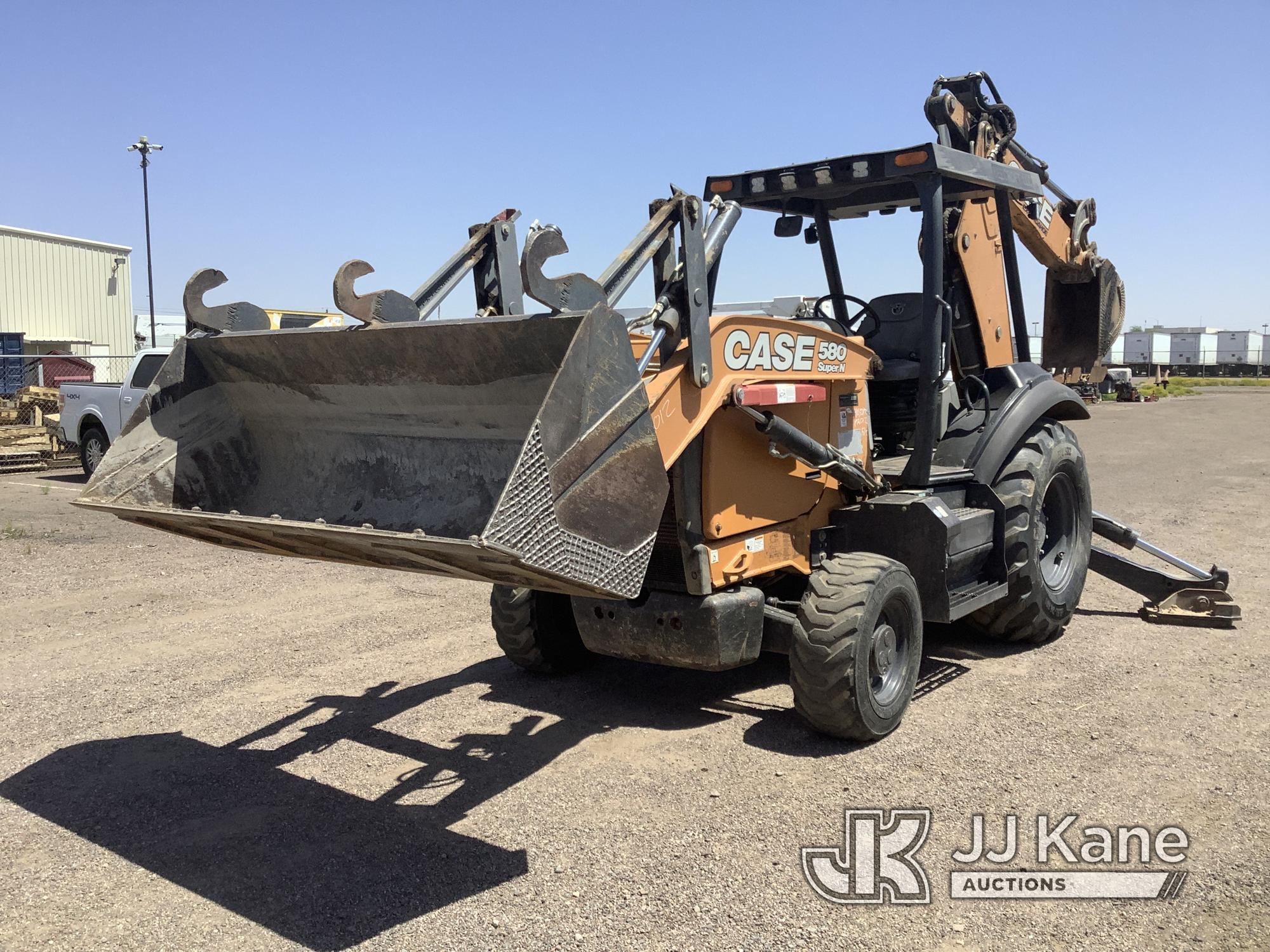 (Phoenix, AZ) 2018 Case 580 Super N 4x4 Tractor Loader Backhoe Runs, Moves, & Operates