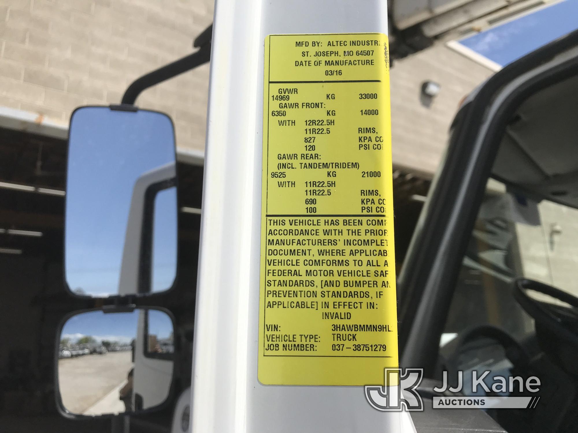 (Salt Lake City, UT) Altec DC47-TR, Digger Derrick rear mounted on 2017 International 7300 4x4 Utili