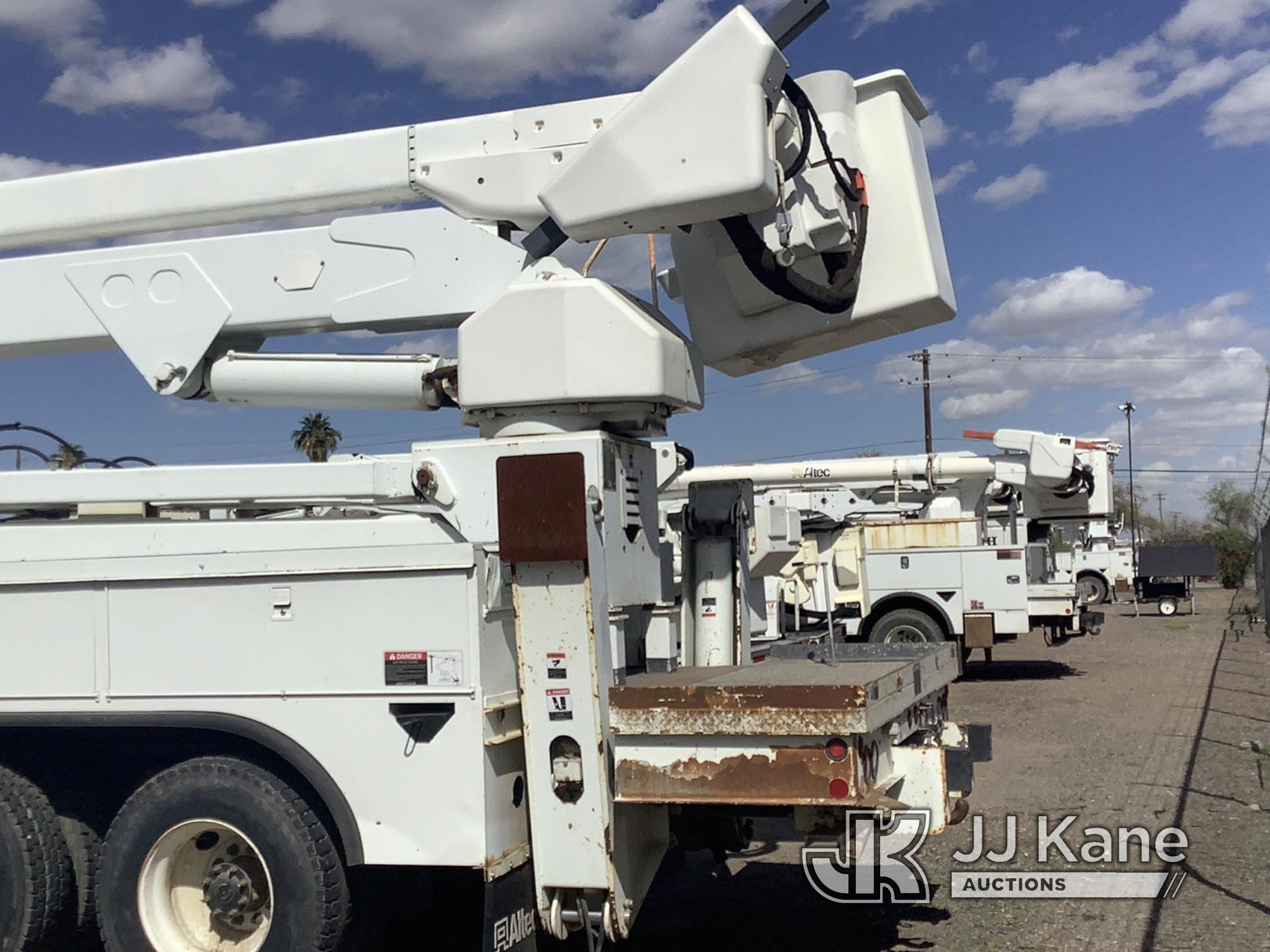 (Phoenix, AZ) Altec A77T-E93, Material Handling Elevator Bucket Truck rear mounted on 2009 Freightli