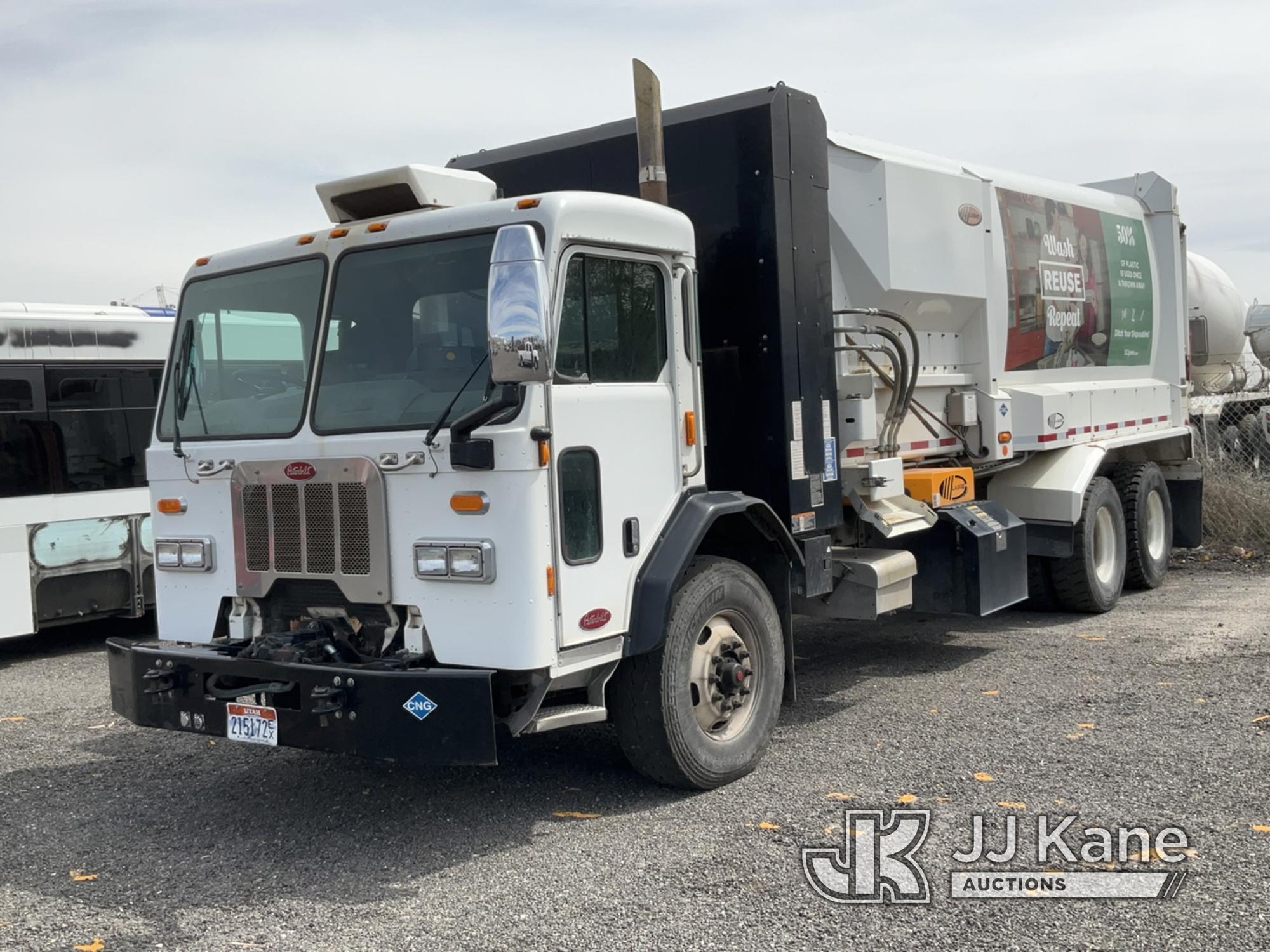 (Salt Lake City, UT) 2017 Peterbilt 320 Garbage/Compactor Truck Stop Engine Light On, Rough Idle, Dr