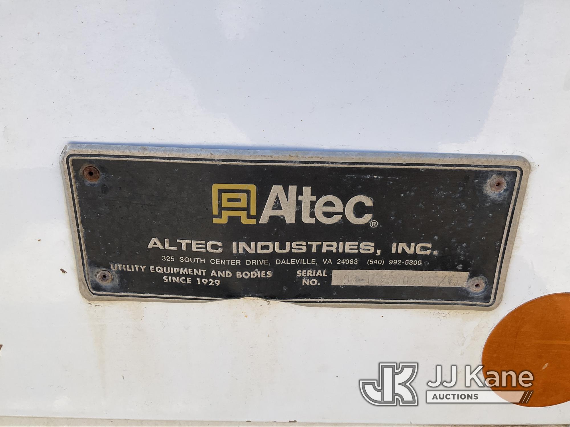 (Franktown, CO) Altec AA55-MH, Material Handling Bucket Truck rear mounted on 2011 Freightliner M2 1