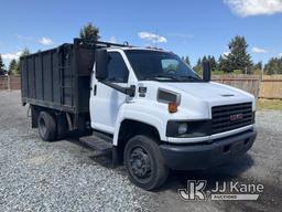 (Tacoma, WA) 2007 GMC C4500 Dump Debris Truck Runs & Moves) (Dump Controls Damaged, Condition Unknow