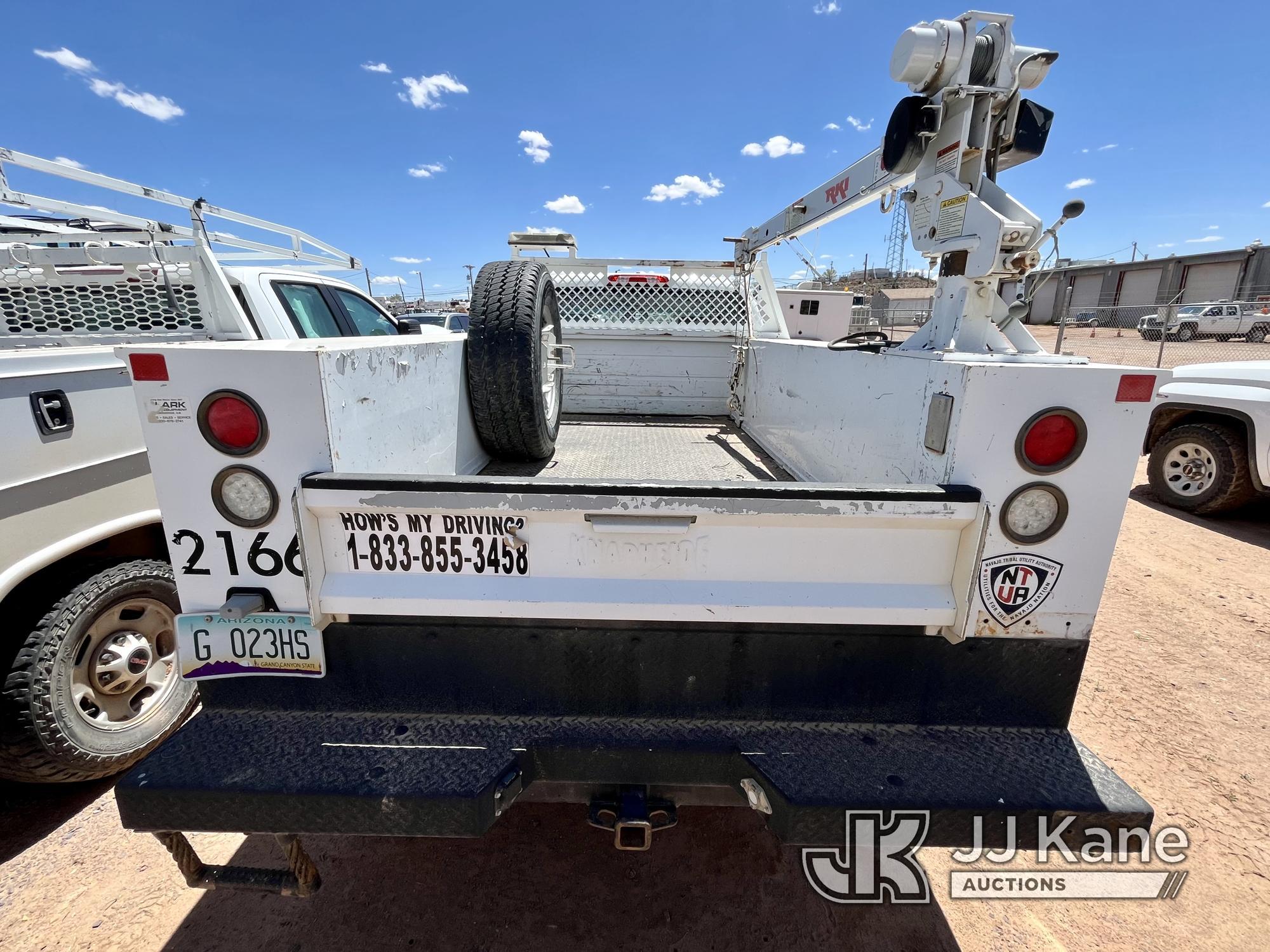 (Fort Defiance, AZ) 2016 GMC Sierra 2500HD 4x4 Extended-Cab Utility Truck, SCHEDULED LOAD-OUT on JUN