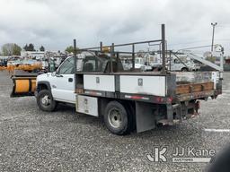 (Portland, OR) 2006 Chevrolet Silverado 3500 Dump Flatbed Truck Runs, Moves & Operates)( Check Engin