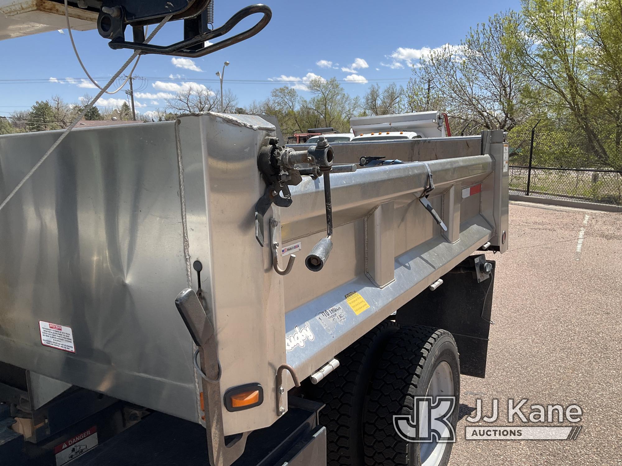 (Castle Rock, CO) 2017 Ford F550 4x4 Dump Truck Runs, Moves & Operates.  Per Seller: Crane and Dump