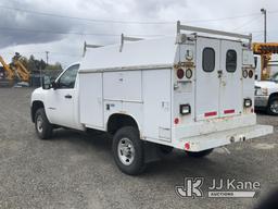 (Portland, OR) 2009 Chevrolet Silverado 2500HD 4x4 Enclosed Service Truck Runs & Moves) (Paint Damag