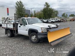 (Portland, OR) 2006 Chevrolet Silverado 3500 Dump Flatbed Truck Runs, Moves & Operates)( Check Engin