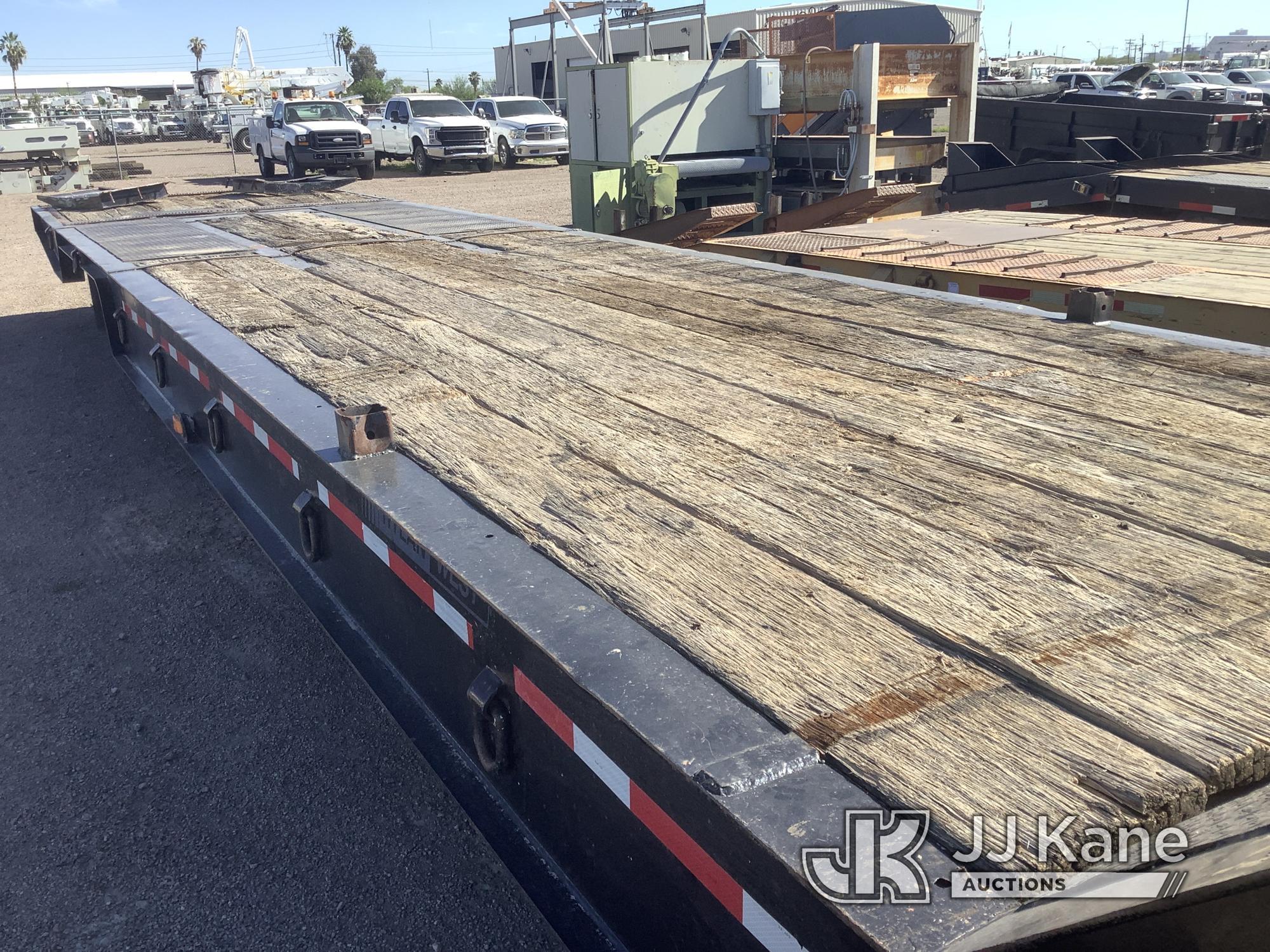 (Phoenix, AZ) 1992 Trail King TK70 Drop-Deck Flatbed Trailer Towable