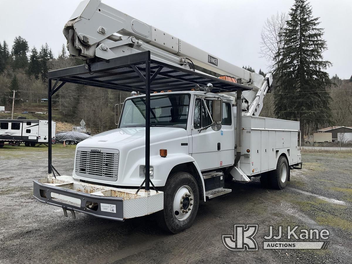 (Eatonville, WA) HiRanger 55-OM, Material Handling Bucket rear mounted on 2004 Freightliner FL80 Uti