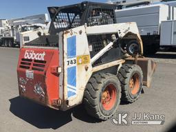 (Portland, OR) 1997 Bobcat 743 Rubber Tired Skid Steer Loader Runs & Moves) (Hydraulics On Bucket Wi