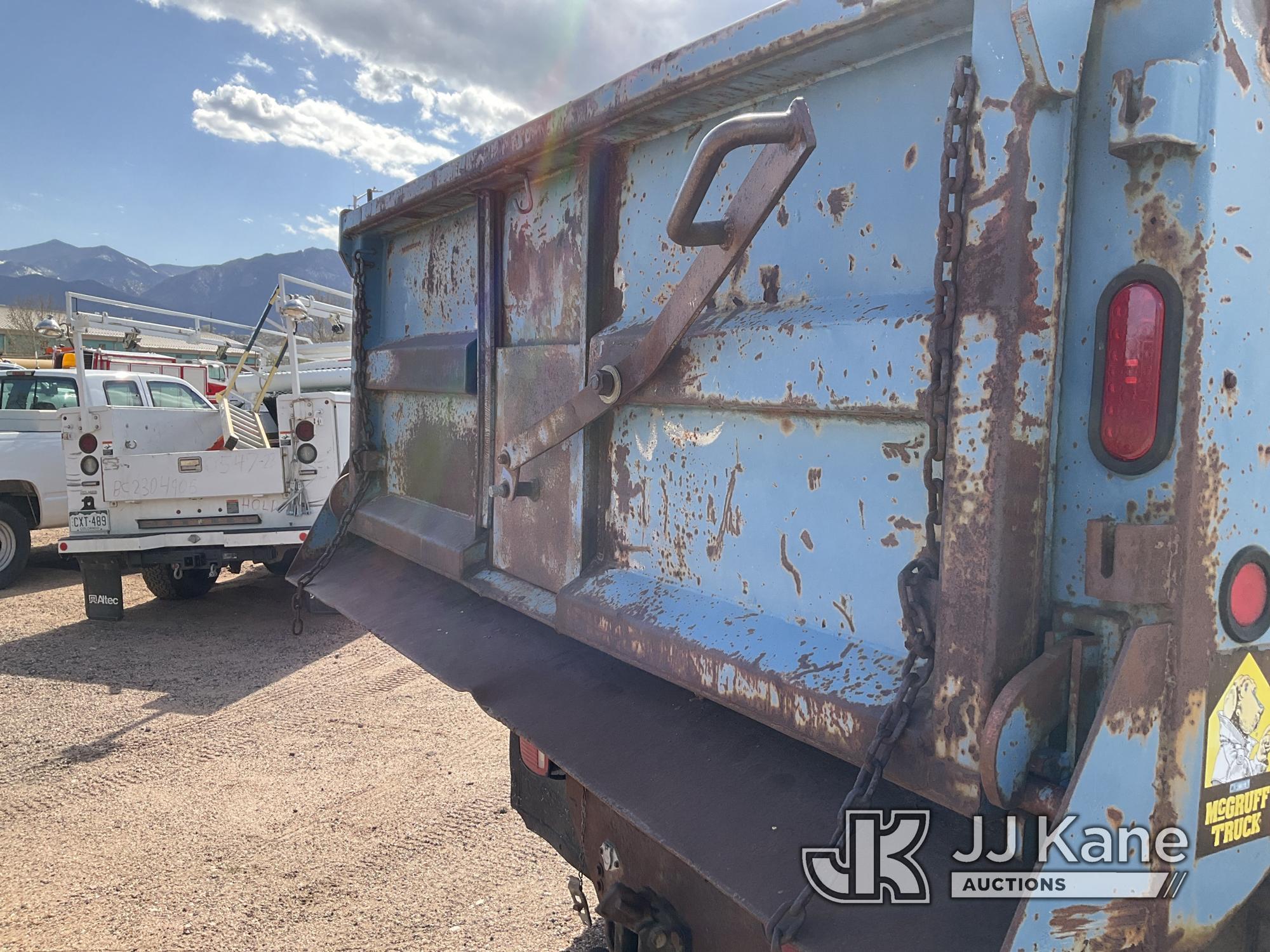 (Castle Rock, CO) 1994 GMC Topkick Dump Truck Runs & Moves) (Concrete Blocks in Dump Bed, Dump Funct