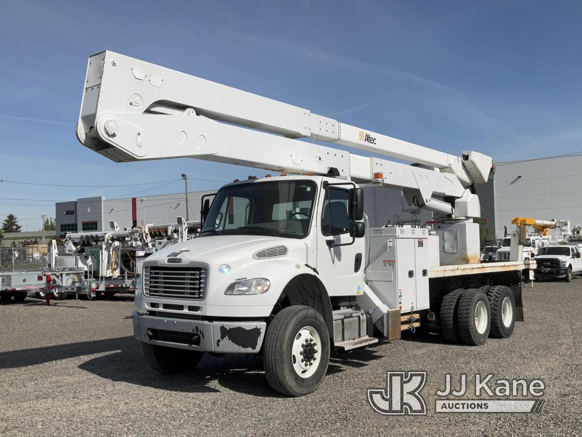 (Portland, OR) Altec A77-T, Articulating & Telescopic Material Handling Bucket Truck rear mounted on