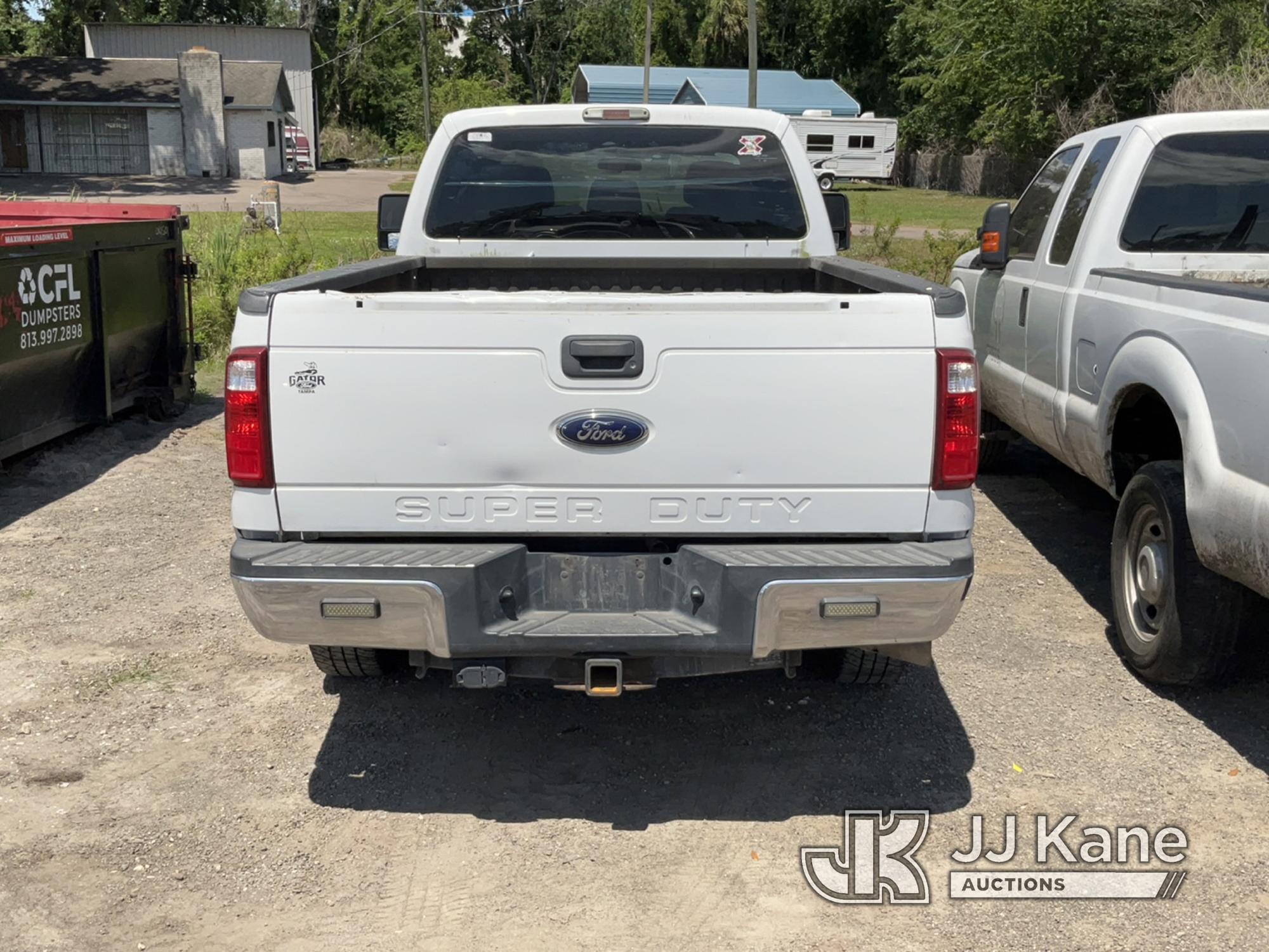 (Tampa, FL) 2016 Ford F250 4x4 Crew-Cab Pickup Truck Not Running, Condition Unknown) (Bad High Press