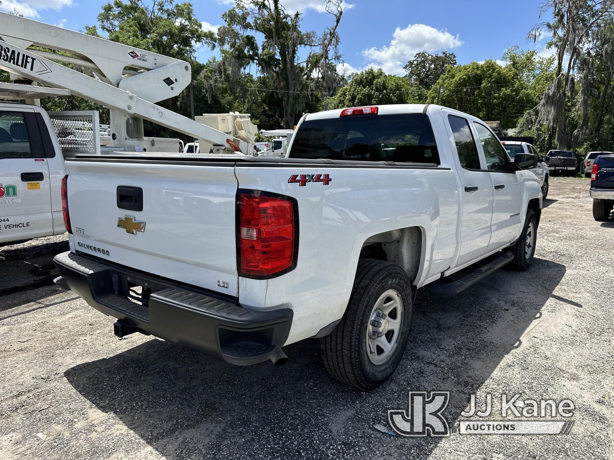 (Ocala, FL) 2019 Chevrolet Silverado 1500 4x4 Extended-Cab Pickup Truck Duke Unit) (Runs & Moves