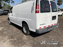 (Tampa, FL) 2005 Chevrolet Express G2500 Cargo Van Not Running & Condition Unknown