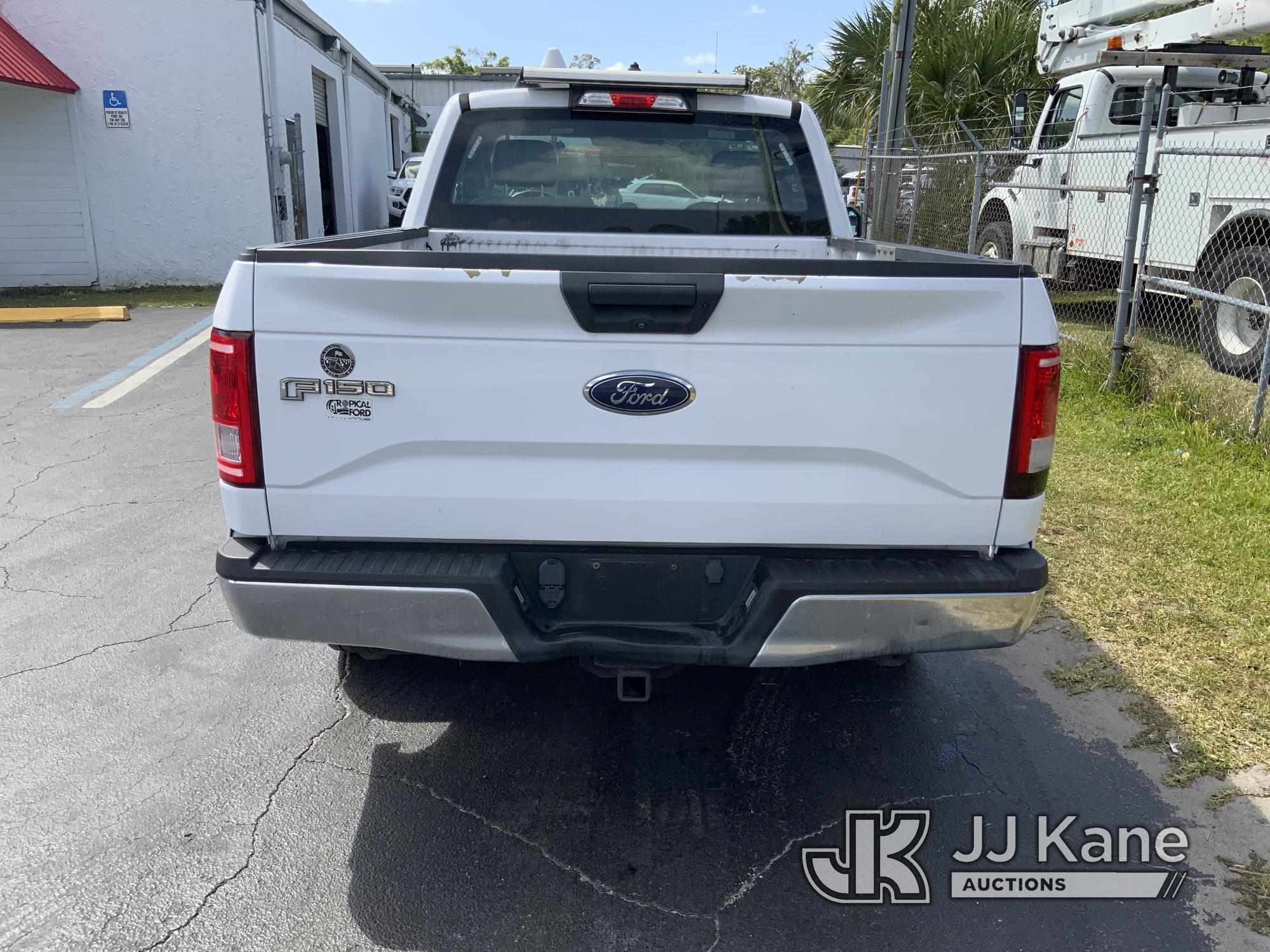 (Ocala, FL) 2016 Ford F150 Pickup Truck Duke Unit) (Runs & Moves) (Check Engine Light On, Body/Paint