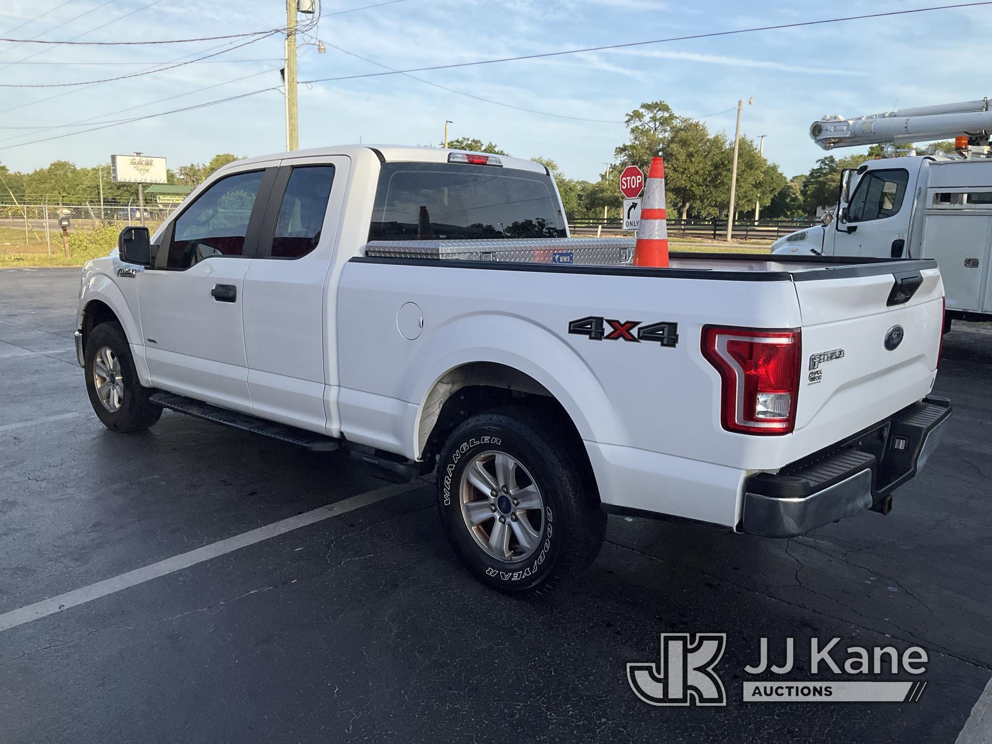 (Ocala, FL) 2016 Ford F150 4x4 Extended-Cab Pickup Truck Duke Unit) (Runs & Moves