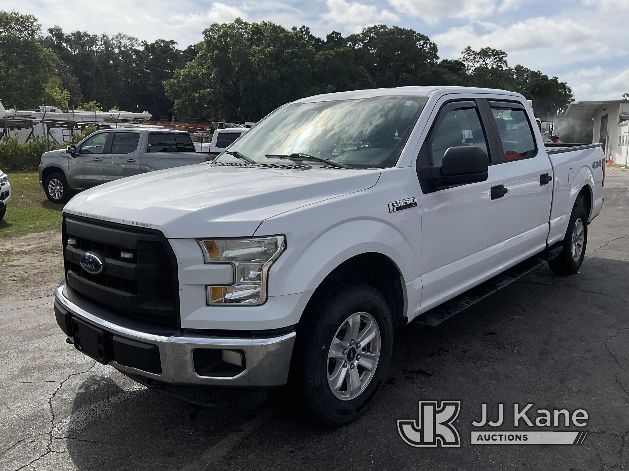 (Ocala, FL) 2015 Ford F150 4x4 Crew-Cab Pickup Truck Duke Unit) (Runs & Moves) (Paint Damage