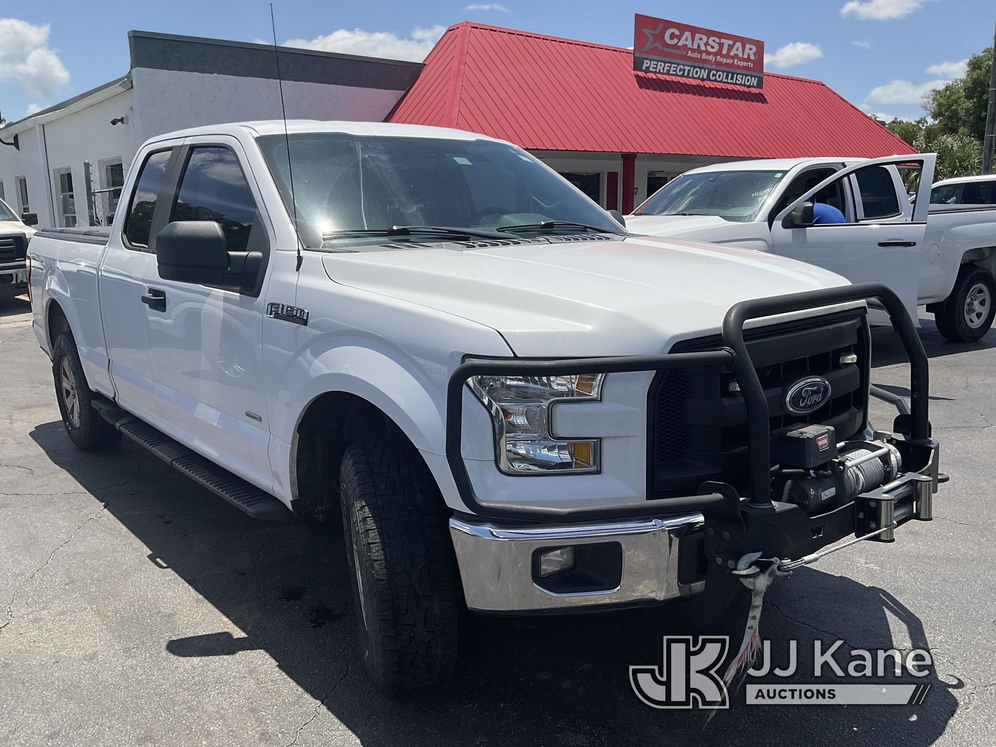 (Ocala, FL) 2016 Ford F150 4x4 Extended-Cab Pickup Truck Duke Unit) (Runs & Moves) (Body/Paint Damag