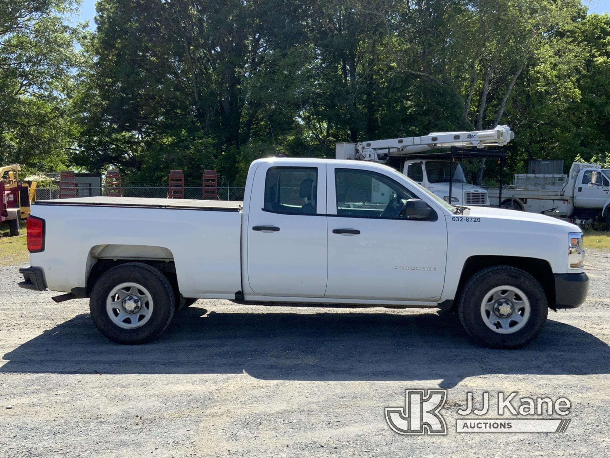 (Shelby, NC) 2018 Chevrolet Silverado 1500 4x4 Extended-Cab Pickup Truck Not Running, Turns Over, Co