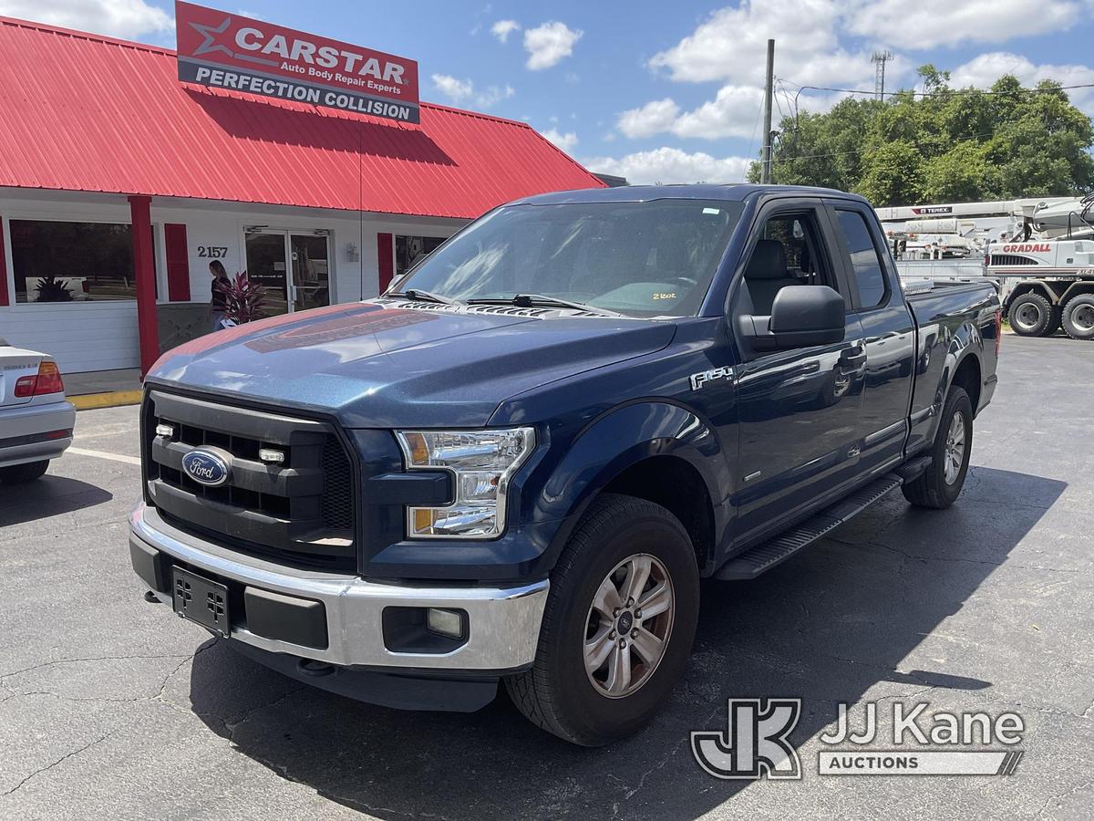 (Ocala, FL) 2016 Ford F150 4x4 Extended-Cab Pickup Truck Duke Unit) (Runs & Moves