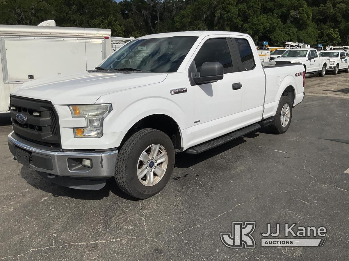 (Ocala, FL) 2015 Ford F150 4x4 Extended-Cab Pickup Truck Duke Unit) (Runs & Moves