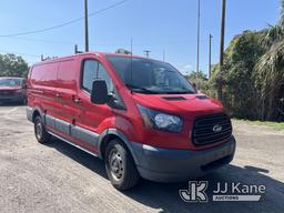 (Tampa, FL) 2015 Ford Transit Connect Cargo Van Runs & Moves) (Body Damage