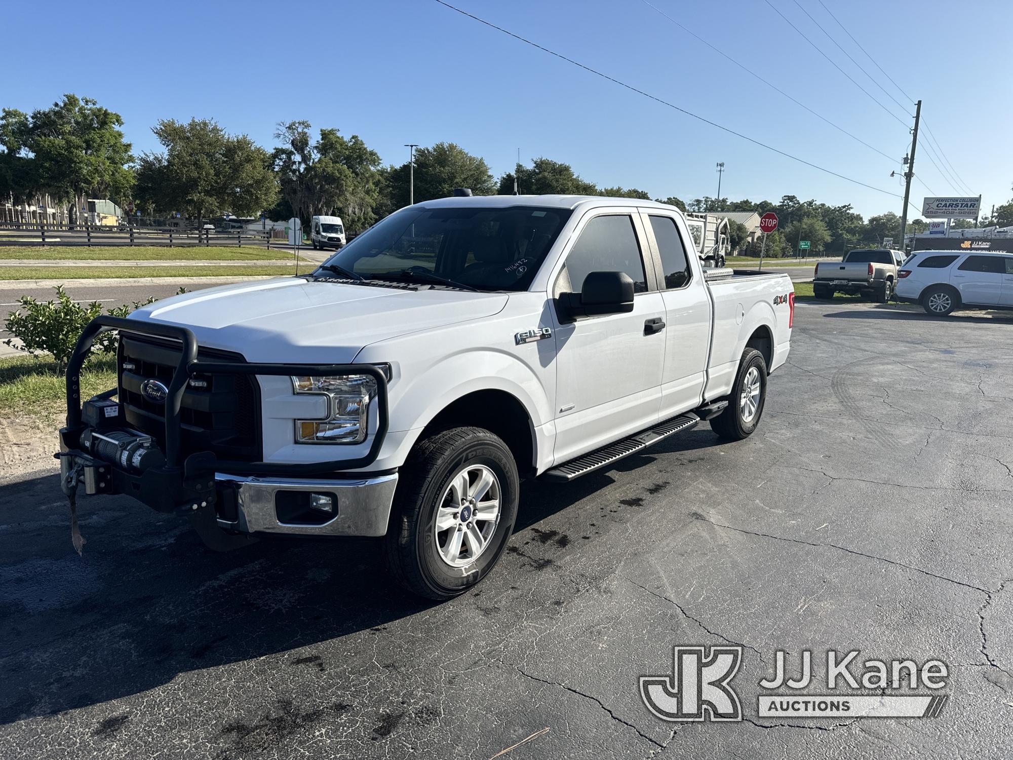 (Ocala, FL) 2016 Ford F150 4x4 Extended-Cab Pickup Truck Duke Unit) (Runs & Moves