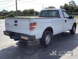 (Ocala, FL) 2013 Ford F150 Pickup Truck Runs, Moves) (Minor Body And Paint Damage, Small Crack In Wi