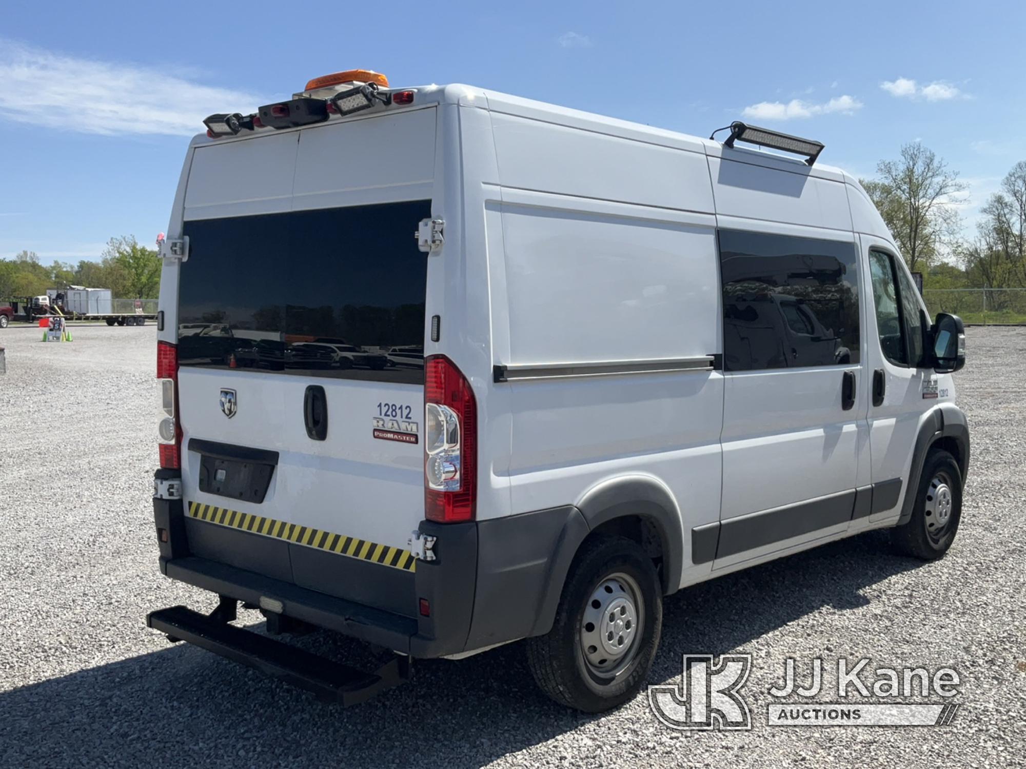 (Verona, KY) 2018 RAM Promaster 2500 High-Top Cargo Van Runs & Moves) (Check Engine Light On, Engine