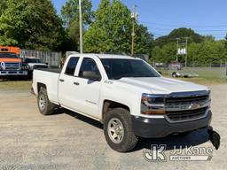 (Shelby, NC) 2018 Chevrolet Silverado 1500 4x4 Extended-Cab Pickup Truck Runs, Moves) (Major Steerin