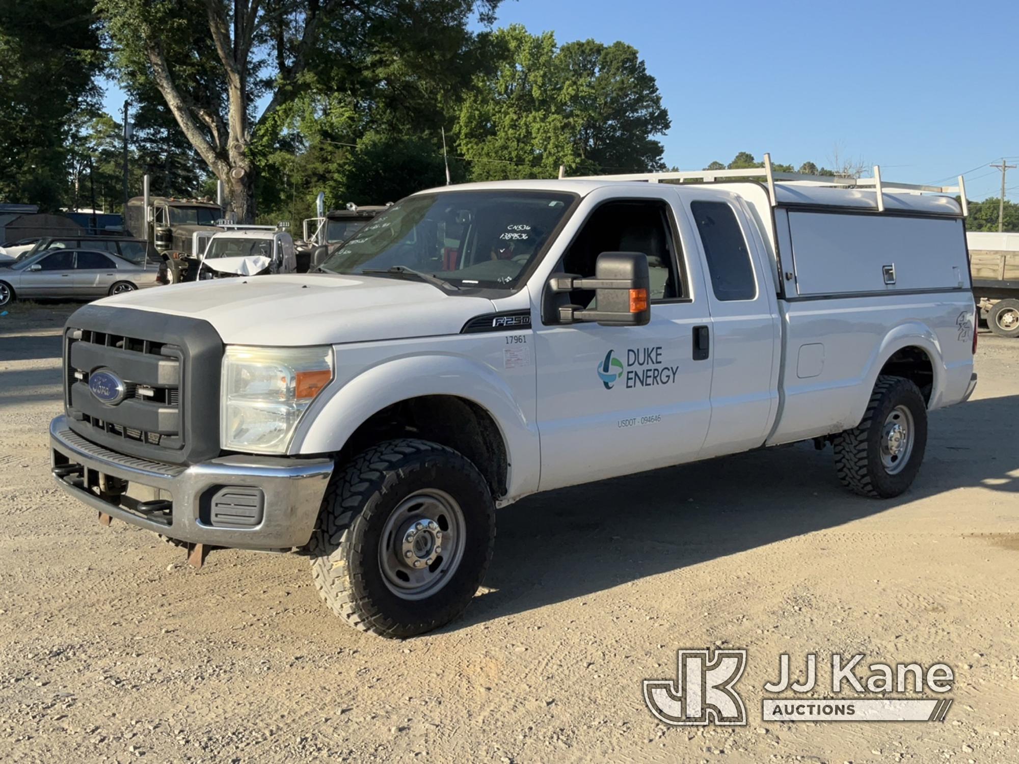 (Charlotte, NC) 2015 Ford F250 4x4 Extended-Cab Pickup Truck Duke Unit) (Runs & Moves